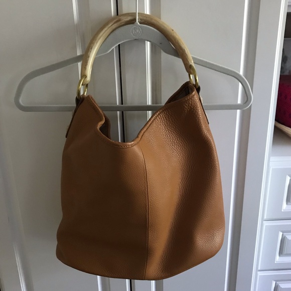 J. Crew Handbags - Jcrew leather and horn handbag like new condition